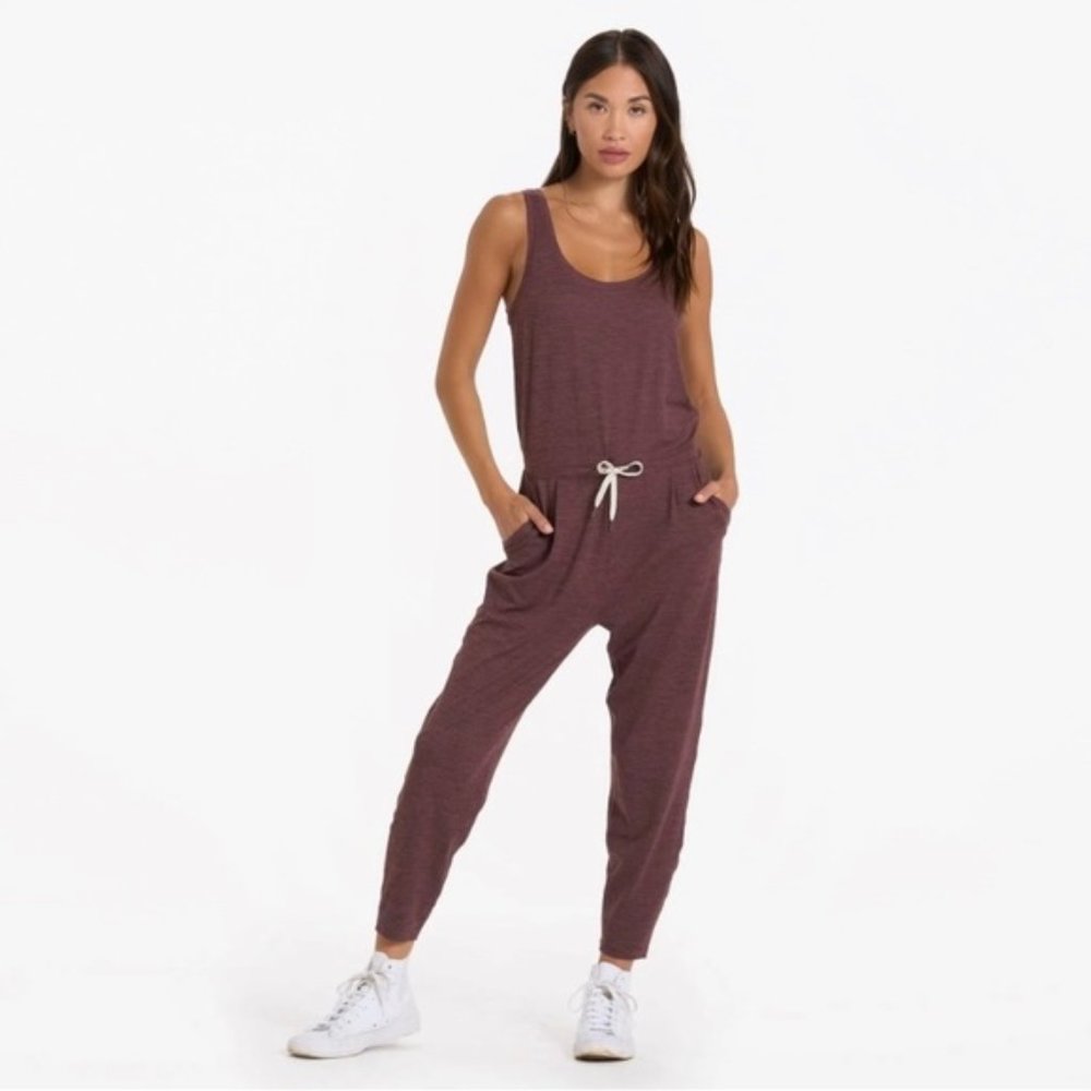NWOT- Vuori Lux Harem Jumpsuit Chestnut Heather